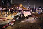 Kazada alev alan otomobilin sürücüsü öldü