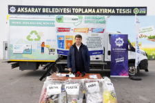 Aksaray Belediyesi'nden çöpünü getiren vatandaşlara para puan