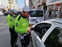 Aksaray'da bayram trafiği yoğunluğu denetim altında